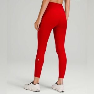 Lululemon Red High-Waisted Cropped Leggings Size 6